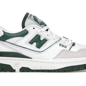 New Balance 550s green and white